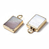 Natural Freshwater Shell Charms SHEL-N026-147-3