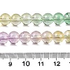 Baking Paint Transparent Glass Beads X-DGLA-M001-8mm-02-5