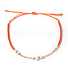 Adjustable Glass Seed Beads Braided Bead Bracelets IF7120-7-1