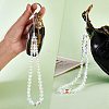 Round Synthetic Moonstone Beaded Mobile Straps HJEW-SW00042-01-7