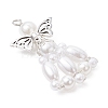 ABS Plastic Imitation Pearl Pendants PALLOY-JF03730-4