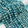 Natural Gemstone Hemimorphite Round Beads Strands G-L145-14mm-01-6