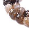 Natural Striped Agate/Banded Agate Beads Strands G-G582-10mm-55-3