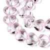 Transparency Glass Beads Strands GLAA-T023-13F-3
