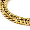 PVD Vacuum Plating 201 Stainless Steel Curb Chain Bracelet with 304 Stainless Steel Clasps for Men Women BJEW-M235-02B-G-2