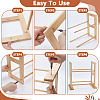 Wooden Ribbon Organizer Rack Storage Holder DIY-WH0504-725-4