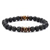 Sparkling Stone Volcano Stone Black Iron Stone Bracelet Couple Bracelet Personalized Bracelet YS6275-6-1