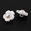 1-Hole Plstic Shank Buttons BUTT-WH0020-26B-2