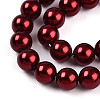 Baking Paint Pearlized Glass Pearl Bead Strands HY-N002-5mm-A13-4