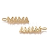 Brass Micro Pave Clear Cubic Zirconia Pendants ZIRC-N040-11-G-2