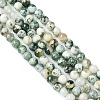 Natural Tree Agate Beads Strands G-K194-6mm-02-2
