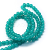 Baking Painted Imitation Jade Glass Round Bead Strands X-DGLA-Q021-6mm-07-3