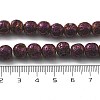 Electroplated Natural Lava Rock Beads Strands G-A251-E01-01B-4
