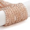 Faceted(32 Facets) Round Glass Beads Strands X-EGLA-J042-4mm-21-5