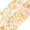 Heated Natural Citrine Beads Strands G-P497-01C-39-2