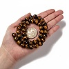 Natural Tiger Eye Round Bead Strands X-G-P072-33-10mm-5