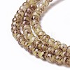 Spray Painted Glass Beads Strands GLAA-A038-A-58-3