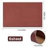 Gorgecraft 6 Sheets Rectangle PU Leather Self-adhesive Fabric DIY-GF0004-27A-2