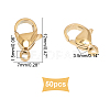 UNICRAFTALE Vacuum Plating 304 Stainless Steel Lobster Claw Clasps STAS-UN0018-95A-G-4