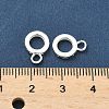 Brass Micro Pave Clear Cubic Zirconia Tube Bails KK-H532-42S-3
