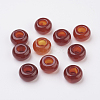 Natural Carnelian European Beads G-G740-12x6mm-15-1