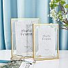 Glass Picture Frame with Iron Easel AJEW-WH0021-58A-7