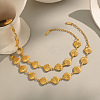Stainless Steel Shell Link Chain Necklaces & Bracelets Sets for Women VK3327-3-3