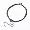 Adjustable Waxed Cord Necklace Making MAK-L027-B02-1