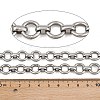 304 Stainless Steel Ring Link Chains CHS-G044-01P-2