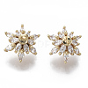 Brass Micro Pave Cubic Zirconia Peg Bails Charms KK-S348-476-NF-2