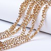 Electroplate Glass Beads Strands EGLA-A034-T4mm-C08-1