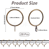 Iron Drape Sliding Eyelet Rings IFIN-SP0001-17B-BAB-2