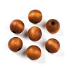 Painted Natural Wood Beads WOOD-A018-16mm-15-1