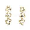 Alloy & Rhinestone Stud Dangle Earrings for Women WG460E3-01-4