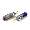 Natural Sodalite Pointed Pendants G-G025-01G-08-3
