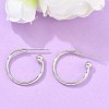Brass Stud Earrings EJEW-L245-001P-1
