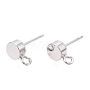 Brass Stud Earring Findings KK-T038-293P-1