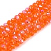 Electroplate Glass Beads Strands EGLA-A044-T3mm-L25-1