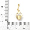 Brass Enamel Charms KK-U062-39G-3