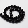 Natural Obsidian Round Beads Strands G-E329-6mm-37-2