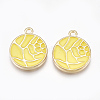 Alloy Enamel Pendants PALLOY-T056-16D-1