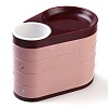 Rotatable 4-Layer Plastic Jewelry Storage Box AJEW-I050-01B-1