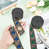   2Pcs 2 Colors Ethnic Style Embroidery Polyester Ribbons OCOR-PH0003-92-3