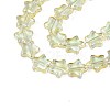 Electroplate Glass Beads Strand EGLA-S188-17-3