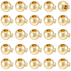 30Pcs Brass Crimp Beads KK-BBC0025-43-1