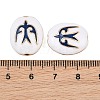 Brass Enamel Beads KK-CBA7BFE-01G-02-3