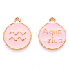 Alloy Enamel Pendants ENAM-S124-01A-09J-1