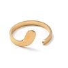 304 Stainless Steel Open Cuff Rings RJEW-Q808-02A-G-2