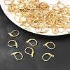 Brass Lever Back Hoop Earrings KK-EC223-C-5