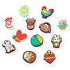 12Pcs 12 Styles Easter Silicone Focal Beads SIL-TA0002-56-2